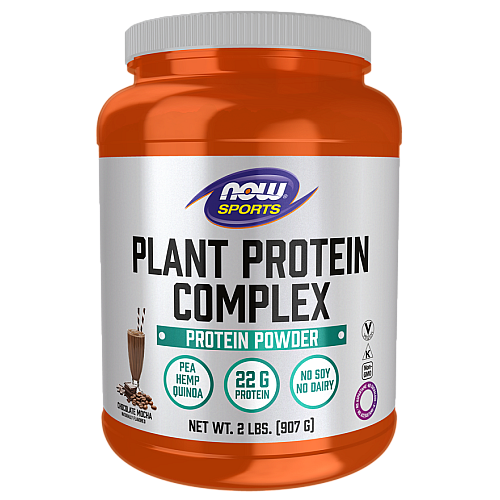 קומפלקס אבקת חלבון צמחי מוקה שוקולד 907 גרם - מבית NOW FOODS