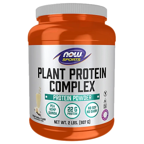קומפלקס אבקת חלבון צמחי קרם וניל 907 גרם - מבית NOW FOODS קומפלקס אבקת חלבון צמחי קרם וניל 907 גרם - מבית NOW FOODS