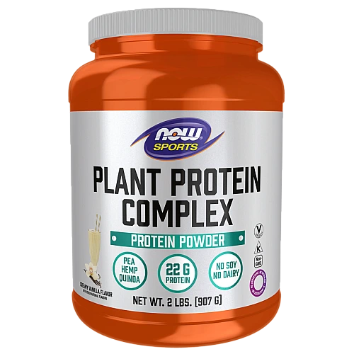 קומפלקס אבקת חלבון צמחי קרם וניל 907 גרם - מבית NOW FOODS