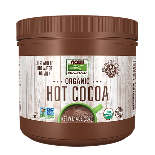 קקאו חם אורגני 397 גרם - מבית NOW FOODS