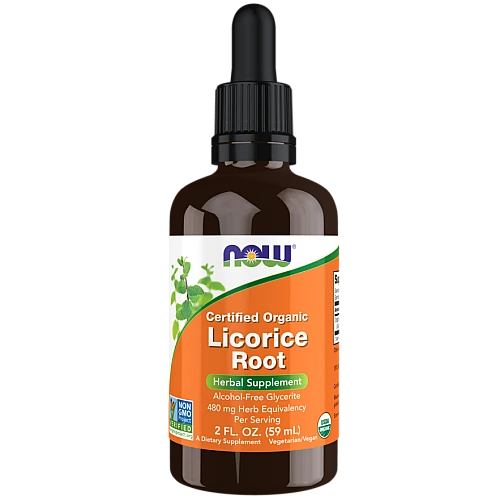 שורש ליקוריץ אורגני 59 מ"ל - מבית NOW FOODS