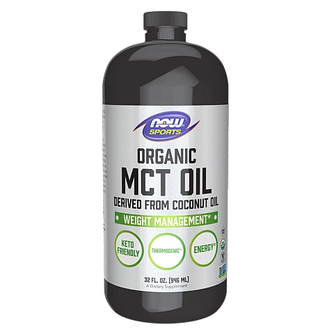 שמן MCT נוזלי אורגני 946 מ"ל - מבית NOW FOODS שמן MCT נוזלי אורגני 946 מ"ל - מבית NOW FOODS