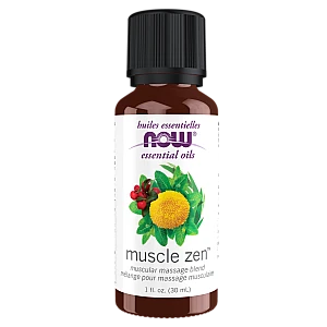 שמן אתרי Muscle Zen תערובת לעיסוי שרירים 30 מ"ל - מבית NOW FOODS