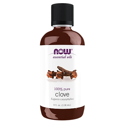 שמן אתרי צפורן 100% טהור 118 מ”ל - מבית NOW FOODS