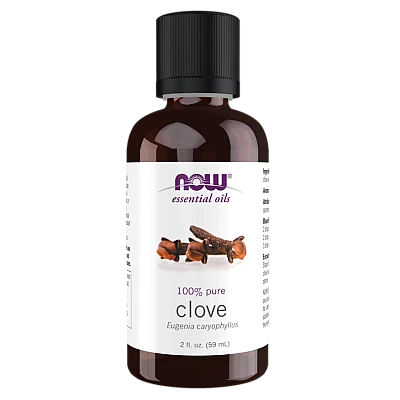 שמן אתרי צפורן 100% טהור 59 מ”ל - מבית NOW FOODS