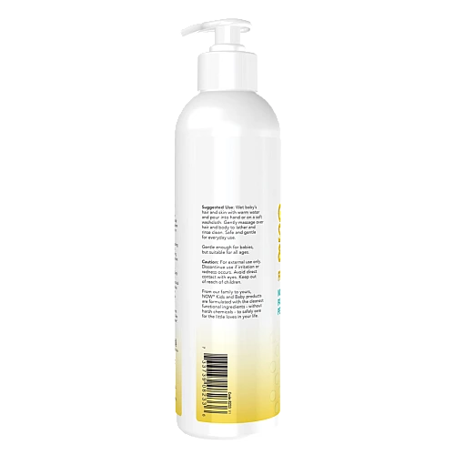 שמפו וסבון רחצה עדין לתינוקות ללא בישום 237 מ"ל - מבית NOW FOODS