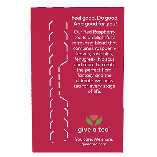 תה Wellness בטעם פטל אדום נטול קפאין 24 שקיקי תה - מבית NOW FOODS