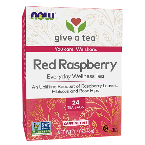 תה Wellness בטעם פטל אדום נטול קפאין 24 שקיקי תה - מבית NOW FOODS תה Wellness בטעם פטל אדום נטול קפאין 24 שקיקי תה - מבית NOW FOODS