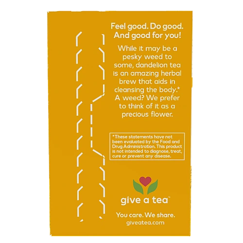 תה שן הארי אורגני לניקוי מסורתי נטול קפאין 24 שקיקי תה - מבית NOW FOODS