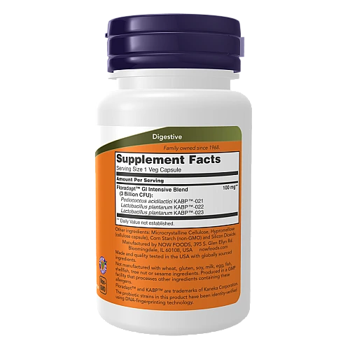 תוסף תזונה לתמיכה בחיידקי המעי 60 כמוסות - מבית NOW FOODS