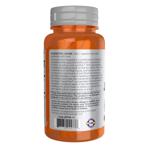 תמיכה מתקדמת במפרקים 60 כמוסות - מבית NOW FOODS