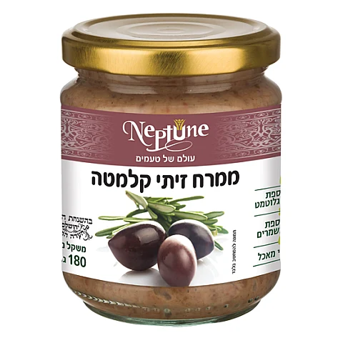 ממרח זיתי קלמטה 180 גרם - נפטון ממרח זיתי קלמטה 180 גרם - נפטון