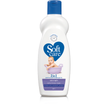סופטקר 2 ב 1 אל סבון ושמפו לעור רגיש - 1 ליטר - מבית Softcare