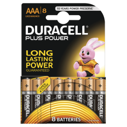  דורסל PLUS POWER סוללות AAA אריזת 8 יחידות - מבית Duracell