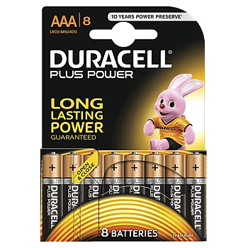 דורסל PLUS POWER סוללות AAA אריזת 8 יחידות - מבית Duracell
