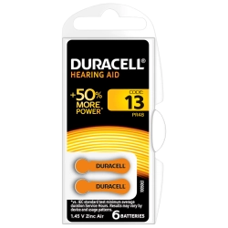  דורסל סוללות למכשירי שמיעה 13 - 6 יחידות - מבית Duracell