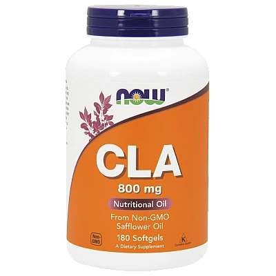 CLA חומצה לינולאית מצומדת  מכיל 800 מ"ג - 180 כמוסות - מבית NOW FOODS