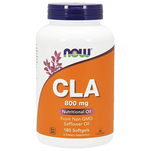 CLA חומצה לינולאית מצומדת  מכיל 800 מ"ג - 180 כמוסות - מבית NOW FOODS