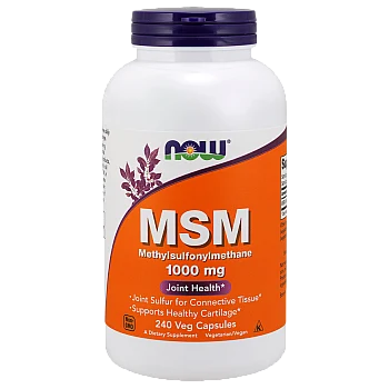 MSM מתיל סולפוניל מתאן 1000 מ"ג - 240 כמוסות מבית NOW FOODS