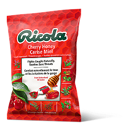 סוכריות ריקולה ללא סוכר בטעם דובדבן צמחים 24 כוכריות - מבית Ricola