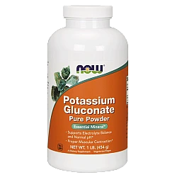 אבקת אשלגן גלוקונאט 454 גרם - מבית NOW FOODS