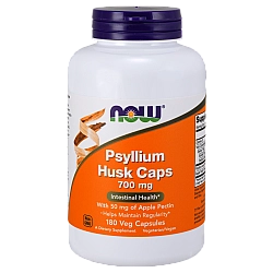 פסיליום שלמות Psyllium כמות 700 מ"ג 180 כמוסות מבית NOW FOODS