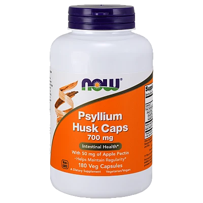 פסיליום שלמות Psyllium כמות 700 מ"ג 180 כמוסות מבית NOW FOODS