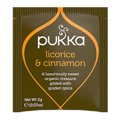 פוקה חליטות תה צמחים ליקוריץ וקינמון 20 שקיקים - מבית Pukka Herbs