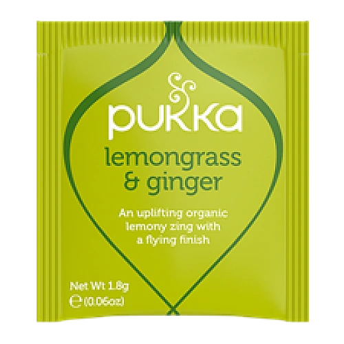 פוקה חליטות תה צמחים למון גראס וג'ינג'ר 20 שקיקים - מבית Pukka Herbs