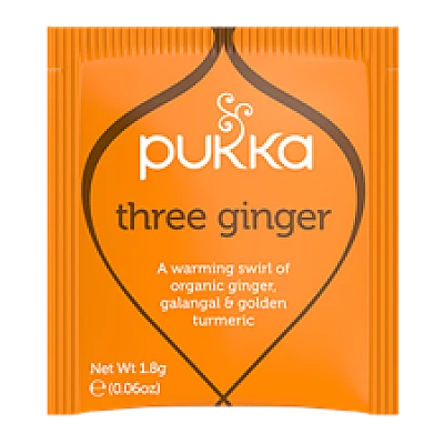 פוקה חליטות תה צמחים שלושה ג'ינג'ר 20 שקיקים - מבית Pukka Herbs