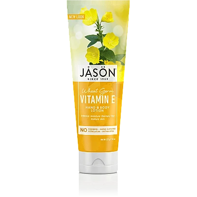 ג'ייסון קרם גוף וידיים ויטמין E נבט חיטה 227 גרם - מבית JASON