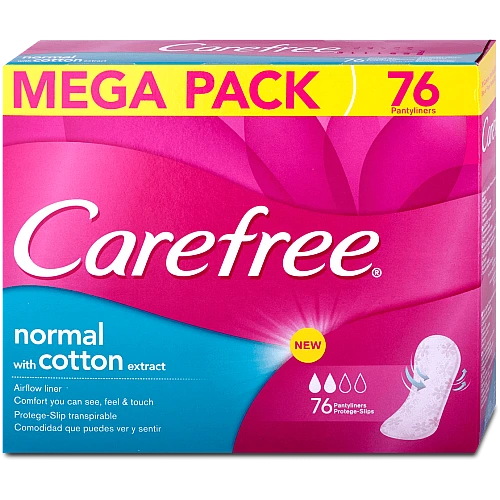 קרפרי מגני תחתון מתאימים לתחתונים רגילים ולטנגה מגה פאק 76 יחידות - מבית Carefree