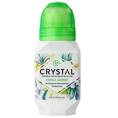 קריסטל מקורי דאודורנט רול און מינרלי וניל יסמין 66 מ"ל - מבית Crystal Body