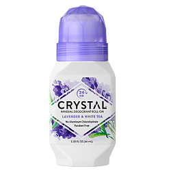קריסטל מקורי דאודורנט רול און מינרלי לבנדר תה לבן 66 מ"ל - מבית Crystal Body