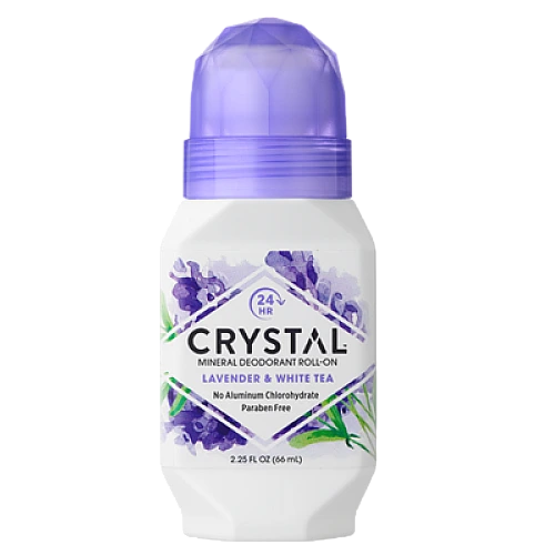 קריסטל מקורי דאודורנט רול און מינרלי לבנדר תה לבן 66 מ"ל - מבית Crystal Body