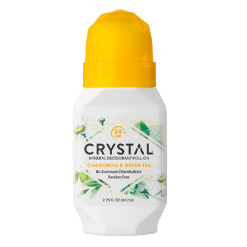 קריסטל מקורי דאודורנט רול און מינרלי קמומיל תה ירוק 66 מ"ל - מבית Crystal Body