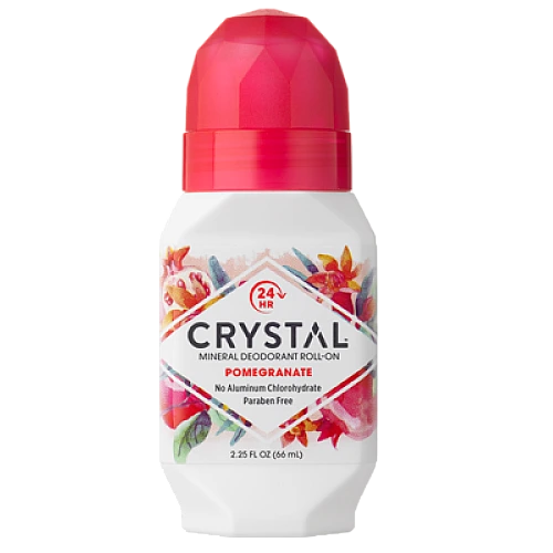 קריסטל מקורי דאודורנט רול און מינרלי רימון 66 מ"ל - מבית Crystal Body