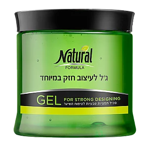 נטורל פורמולה ג'ל לעיצוב חזק במיוחד 500 מ"ל - מבית NATURAL FORMULA