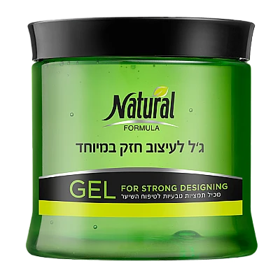 נטורל פורמולה ג'ל לעיצוב חזק במיוחד 500 מ"ל - מבית NATURAL FORMULA