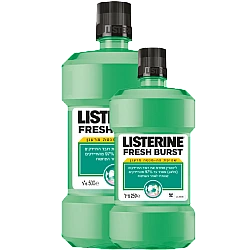 ליסטרין בטעם מרענן לשטיפת הפה 500 מ"ל + 250 מ"ל - מבית LISTERINE