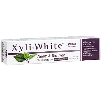 משחת שיניים טבעית צמחונית עם נים עץ התה 181 גרם XyliWhite - מבית NOW FOODS 