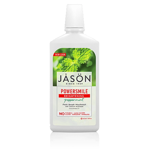 ג'ייסון מי פה להגנה על החניכיים מנטה עוצמתית ללא פלואריד ללא SLS ללא חומרים משמרים 473 מ"ל - מבית JASON