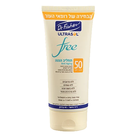 אולטרסול אולטרסול Free תחליב הגנה SPF50 ללא שמנים 200 מ"ל - מבית Dr. Fischer