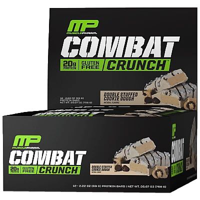 חטיף חלבון מאסל פארם קומבט בטעם בצק עוגיות כפול 63 גרם - 12 יחידות - מבית MusclePharm