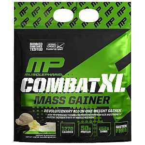 אבקת גיינר לעלייה במשקל קומבט מאסלפארם COMBAT טעם וניל 5.44 ק"ג - מבית MusclePharm