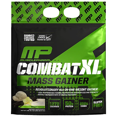 אבקת גיינר לעלייה במשקל קומבט מאסלפארם COMBAT טעם וניל 5.44 ק"ג - מבית MusclePharm אבקת גיינר לעלייה במשקל קומבט מאסלפארם COMBAT טעם וניל 5.44 ק"ג - מבית MusclePharm
