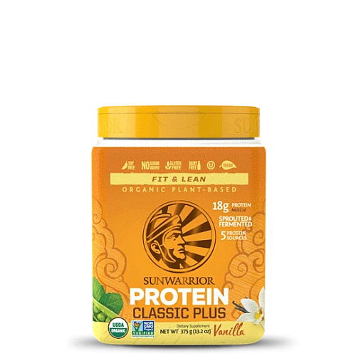 סאן ווריור חלבון טבעוני פלוס וניל 375 גרם - מבית Sunwarrior