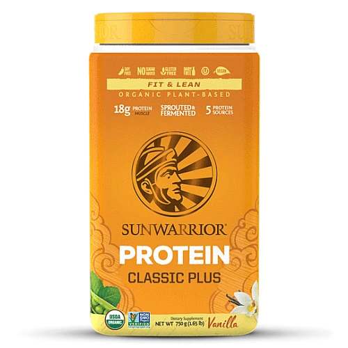 סאן ווריור חלבון טבעוני פלוס וניל 750 גרם - מבית Sunwarrior