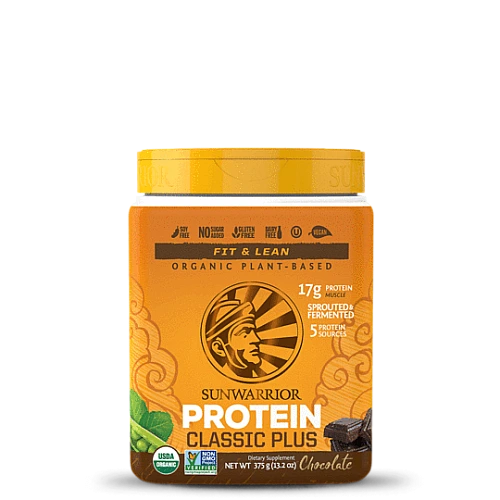 סאן ווריור חלבון טבעוני פלוס טעם טבעי 375 גרם - מבית Sunwarrior