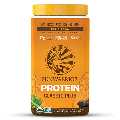 סאן ווריור חלבון טבעוני פלוס שוקולד 750 גרם - מבית Sunwarrior